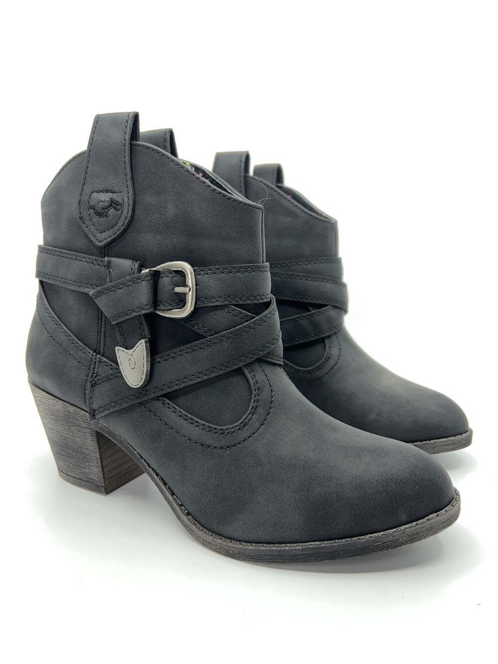 Rocket Dog Satire Black Buckle Ankle Booties 8.5